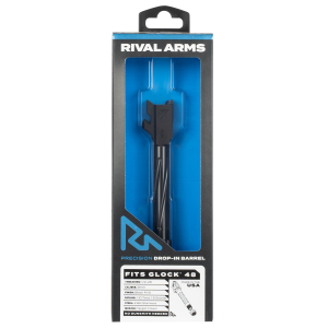 Rival Arms RA20G802A Precision V1 Drop-In Barrel 9mm Luger 4.17 in Black PVD Finish 416R Stainless Steel Material with Threading for Glock 48