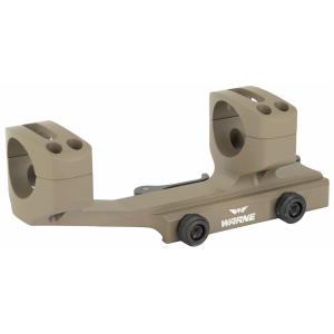 Warne Quick Detach Cantilever Mount QDXSKEL30DE, 30mm, Fits AR Rifles, Extended Skeletonized, Dark Earth Finish QDXSKEL30DE