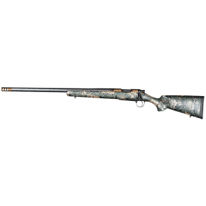 Christensen Arms 8010621300 Ridgeline FFT 300 Win Mag 3+1 22 in Burnt Bronze Cerakote Threaded Barrel, Burnt Bronze Cerakote Aluminum Receiver, Green w/Black/Tan Accents Fixed Sporter Carbon Fiber Stock, Left Hand, Rifle