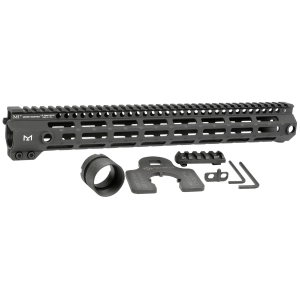 Midwest Industries MIG4M15 Tactical G4M Handguard AR-15 Black Hardcoat Anodized Black 15 6061-T6 Aluminum M-LOK