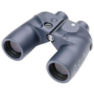 Bushnell 137500 Marine 7x50mm Illuminated Compass/Raging Reticlet BaK-4 Porro Prism Individual Focust Blue Magnesium w/Rubber Armor