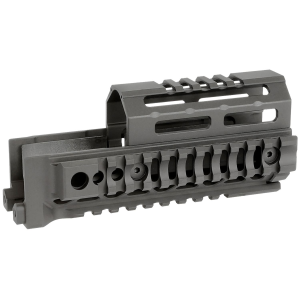 Midwest Industries MIAKALPHAQR6 AK Alpha Black 6061 Aluminum AK-47/AK-74 6.00 Long, Forend