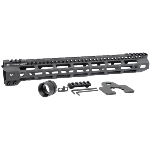 Midwest Industries MICRLW15 Combat Lightweight AR-15 Black Hardcoat Anodized Aluminum/Polymer 15 in Picatinny/M-LOK