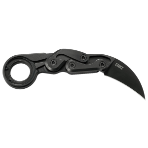 CRKT 4042 Provoke First Responder 2.41 in Folding Plain Black TiN D2 Steel Blade/Black Aluminum Handle Includes Sheath, Knife