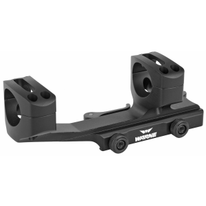 Warne Quick Detach Cantilever Mount, 1 in, Fits AR Rifles, Extended Skeletonized, Black Finish QDXSKEL1TW