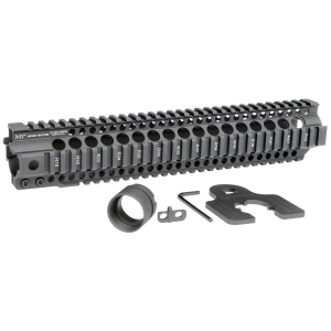 MIDWEST INDUSTRIES INC MICRT12625 T-Series AR-15 6061 Aluminum Black Hard Coat Anodized 12.625 in