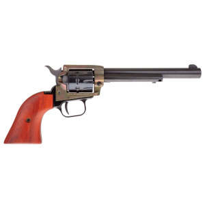Heritage Mfg RR22999CH6 Rough Rider 22 LR 9 Shot, 6.50 in Black Steel Barrel, Simulated Case Hardened Zinc Alloy Frame, Black Cylinder, Cocobolo Grip, Hammer/Thumb Safety, Exposed Hammer , Revolver