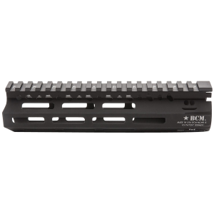 BCM MCMR8556BLK BCMGunfighter MCMR 8 in M-LOK, Style Made of Aluminum with Black Anodized Finish for AR-Platform