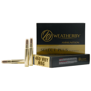 Weatherby B460450TSX Select Plus 460WthbyMag 450gr Barnes TSX Lead Free 20 Per Box/10 Case Centerfire, Rifle Ammunition