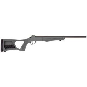 Rossi SSP1GRAY Tuffy Single Shot 410 Gauge with 18.50 in Barrel, 3 in Chamber, 1rd Capacity, Matte Black Metal Finish & Gray Fixed Thumbhole with Shell Holder Stock Right Hand (Youth), Shotgun