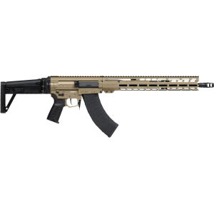 CMMG 86AD60BCT Dissent MK47 7.62x39mm 30+1 (2) 16.10, Coyote Tan Rec/15 M-Lok Handguard, Side Charging Handle, Black Side Fold Stock & Zeroed Grip, Muzzle Brake, 60/90 Ambi Safety, Adj. Gas Block, Rifle