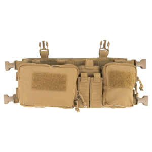 Haley Strategic Partners D3CR-H, Chest Rig, Supports .308 Platforms, Nylon Construction, Coyote Brown, Includes (4) Rifle Magazine Pouches, (2) Pistol Pouches, (1) Large Pouch, (1) Small Pouch & X-Harness D3CRH-1-1-COY