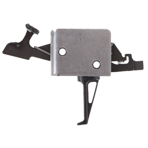 CMC Triggers 93504 Drop-In Two-Stage Flat Trigger with 2-4 lbs Draw Weight & Black/Silver Finish for AR-15/AR-10