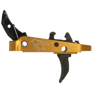 CMC Triggers 47507-YJ Drop-In Yella Jacket Combat Trigger Group 2.0 Single-Stage Curve with 3.50 lbs Draw Weight, Black w/ Yellow Housing, Trigger