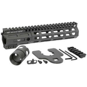 Midwest Industries MINF925 Night Fighter 9.25 in M-LOK Black Hardcoat Anodized Aluminum Includes Barrel Wrench, Nut, & 5 Slot Rail