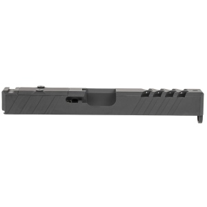 TacFire Replacement Slide 40 S&W Graphite Black Cerakote Stainless Steel with Optics Cut & Slide Ports for Glock 22 Gen3