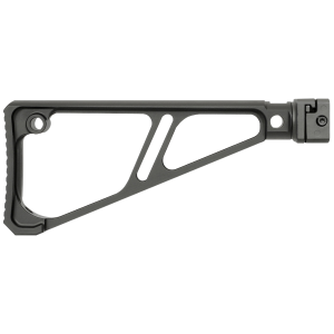 Midwest Industries MISTAPSFFES Side Folding Fixed Extruded Stock Black Anodized Aluminum for Picatinny Rail