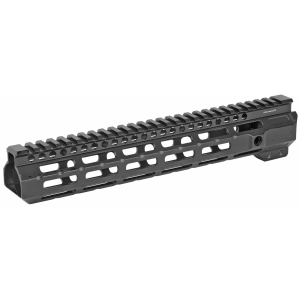 Midwest Industries Combat Rail, Handguard, 11.5 in Length, M-LOK, Includes 5-Slot Polymer Rail Section, Barrel Nut and Wrench, Fits AR-15, Black Anodized Finish MI-CRM11.5