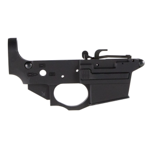 Spikes Tactical STLS920 Spider Stripped Lower Receiver 9mm Luger 7075-T6 Aluminum Black Anodized for AR-15, Compatible w/Glock Mags