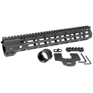 Midwest Industries MICRM12625 M-Series Aluminum Black Hardcoat Anodized AR Platform 12.62 in