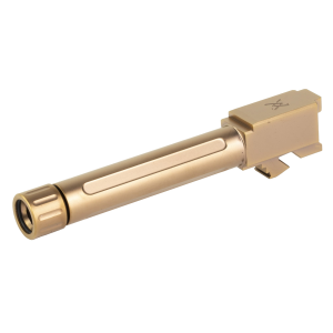 True Precision Threaded Barrel TP-G19B-XTC, 9MM, For Glock 19, Copper TiCN Finish, Includes Thread Protector TP-G19B-XTC