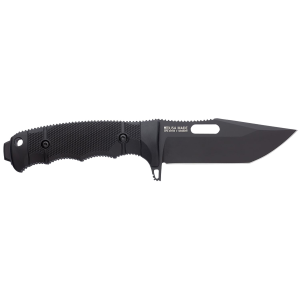 S.O.G SOG17210257 Seal FX 4.30 in Fixed Tanto Plain Black Cerakote CPM S35VN SS Blade Black GRN/SS Handle Includes Sheath, Knife