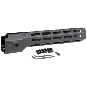 Midwest Industries MICRPC9 Combat Ruger PC9 M-Lok Handguard Black Hardcoat Anodized 6061-T6 Aluminum 12 in