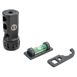 Bergara, Rifles BA0006 ST-1 Self Timing Muzzle Brake, 5/8 in-24 tpi Threads, 1 in Diameter, 30 Cal