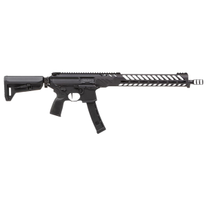 Sig Sauer RMPX16B935 MPX PCC 9mm Luger 35+1 16 in, Black, Slim M-Lok Handgaurd, Folding Magpul SL-K Stock, Three Chamber Comp, Timney Trigger, Ambi Controls, Rifle