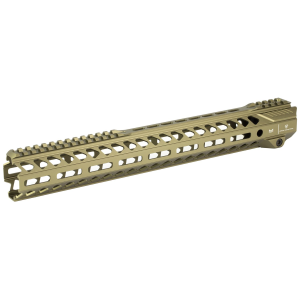 Strike Strike Rail M-LOK Handguard SI-StrikeRail-155-FDE, Fits AR15, 15.5 in, Anodized Finish, Flat Dark Earth SI-StrikeRail-155-FDE