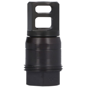 Sig Sauer SL76258X2425DEGM Clutch-Lok QD Muzzle Brake Black Stainless Steel with 5/8 in 24 tpi Threads for 7.62mm 25 Degree Taper