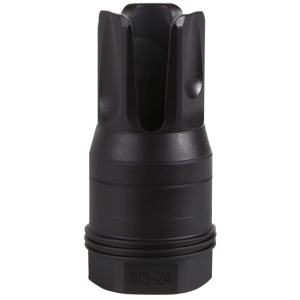 Sig Sauer SL76258X2490DEGF Clutch-Lok QD Q.D. Flash Hider Black Stainless Steel with 5/8 in 24 tpi Threads for 7.62mm 90 Degree Taper