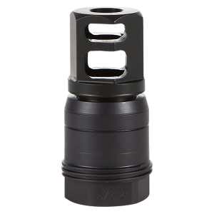Sig Sauer SL76258X2490DEGM Clutch-Lok QD Muzzle Brake Black Stainless Steel with 5/8 in 24 tpi Threads for 7.62mm 90 Degree Taper
