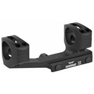 Warne 20 MOA Mount LRSKEL1TW, 1 in, Fits AR Rifles, Extended Skeletonized, Black LRSKEL1TW