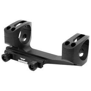 Warne XSKELITW X-SKEL Scope Mount/Ring Combo Black Anodized 1 in 20 MOA