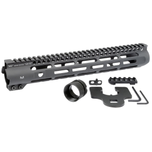 Midwest Industries MISLH12625 Slimline AR-15 Black Hardcoat Anodized Aluminum/Polymer 12.625 in Picatinny/M-LOK