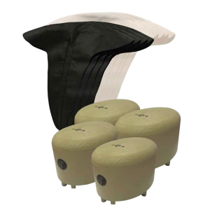 Mojo Outdoors HW2496 Mini Flags Canada Goose Species Brown w/White Flag 4 Per Pack - Mojo Decoys