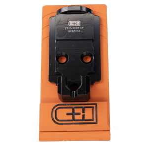 C&H Precision V4, Optic Mounting Plate, For Staccato Duo to Holosun 407K/507K, Anodized Finish, Black STID-HOLOK