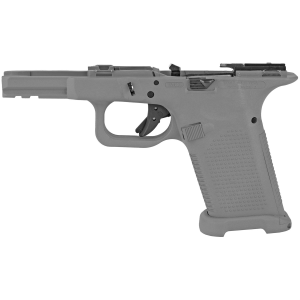 Lone Wolf Distributors Timber Wolf, Built Polymer Pistol Frame, Striker Fired, Semi-automatic, Polymer Frame Pistol, Compact w/ Texture, 9MM/40 S&W/357 SIG, Gray, Integral Locking System, Fits Gen3/Gen4 Glock 19/23/32/38 Slides LWD-TWC3-BUILT-GRAY