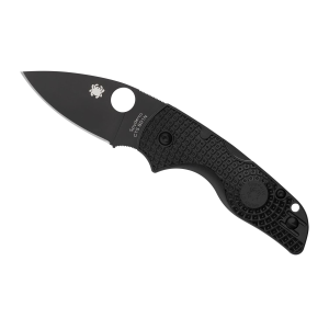 Spyderco Lil Native Lightweight, Folding Knife, Plain Edge, Black FRN Handle, Matte Finish, Black, 2.43 in Blade Length, CTS BD1N Steel C230PBBK
