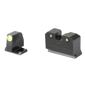 XS Sights R3D 2.0, Suppressor Height Night Sight, For S&W M&P OR Full Size & Compact, Green Front Outline, Green Tritium Front/Rear SW-R205P-6G