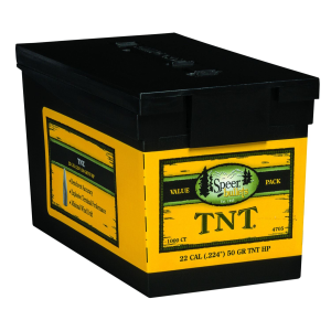 Speer 4705 TNT Varmint 22 Caliber .224 50 gr Hollow Point Value Pack 1000 Box, Reloating Bullets