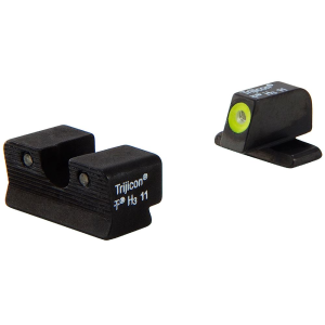Trijicon 600578 HD Night SIghts- for Sig Sauer #6 Front/ #8 Rear Black | Green Tritium Yellow Outline Front Sight Green Tritium Black Outline Rear Sight