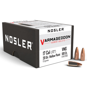 Nosler 17291 Varmageddon .224 55 GR 22 Caliber FBT 500 Per Box