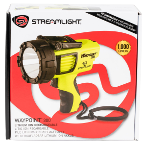 Streamlight 44910 WayPoint 400 38/600/1400 Lumens White LED Yellow Polycarbonate 1,265 Meters, Spotlight