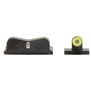 XS Sights SW0030S5Y DXT2 Big Dot Night Sights- Smith and Wesson Black | Green Tritium Yellow Outline Front Sight Green Tritium White Outline Bar Rear Sight