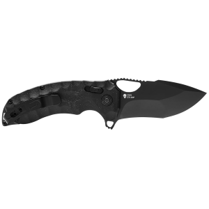 S.O.G SOG12270257 Kiku XR 3.03 in Folding Tanto Plain Satin CTS XHP Steel Blade Deep Textured Black Linen Micarta Handle Includes Belt Clip, Knife