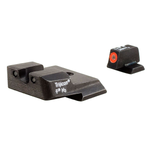 Trijicon 600556 HD Night Sights- Smith & Wesson M&P/ SD9/ SD40 Black | Green Tritium Orange Outline Front Sight Green Tritium Black Outline Rear Sight