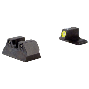 Trijicon 600600 HD Night Sights- H&K P2000 Black | Green Tritium Yellow Outline Front Sight Green Tritium Black Outline Rear Sight