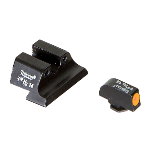 Trijicon 600543 HD Night Sights- Glock Large Frame Black | Green Tritium Orange Outline Front Sight Green Tritium Black Outline Rear Sight